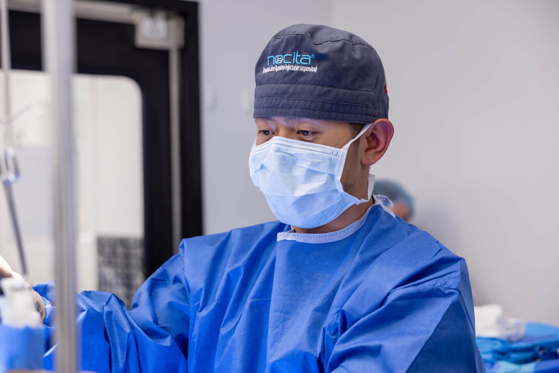 Dr Tong performing surgery
