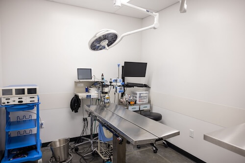 New angle of the surgery bed